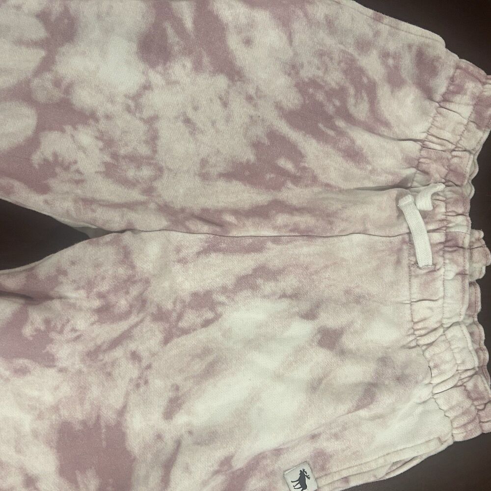Abercrombie Kids Pants Lot 2 Girls 9/10 Elastic High Waist Jeans Tye Die Sweats - Picture 5 of 8